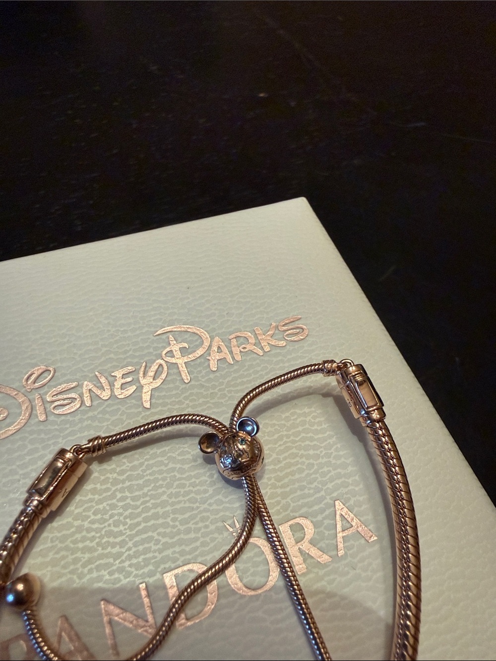 Disney Parks Pandora Rose Gold Charm Slider Bracelet and charms - Picture 7 of 8